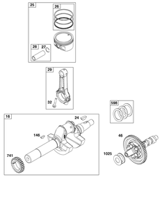 Part Location Diagram of 84002656 Briggs and Stratton Crankshaft